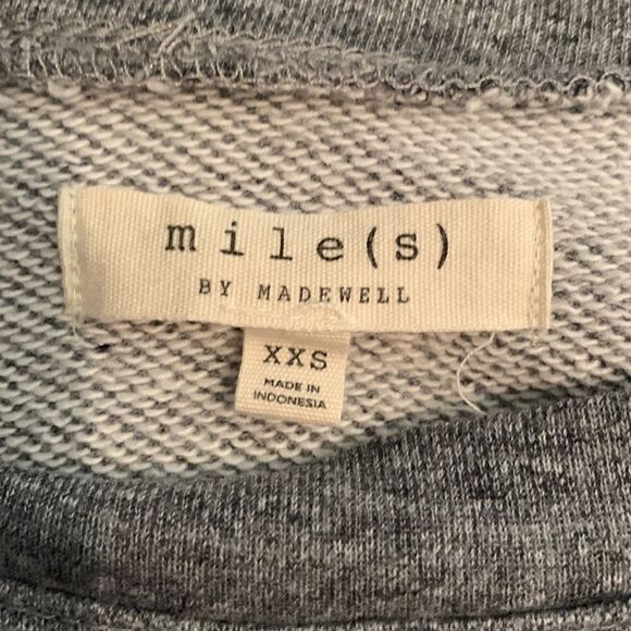 Miles by Madewell embroidered crop sweatshirt. XXS - Picture 8 of 9
